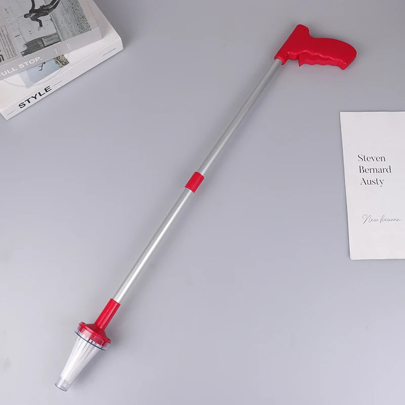 Folding Spider Catcher Long Handle Cockroach Grabber Spider Trap Tool Pick up Tool Family Trap Tool for Home Outdoor